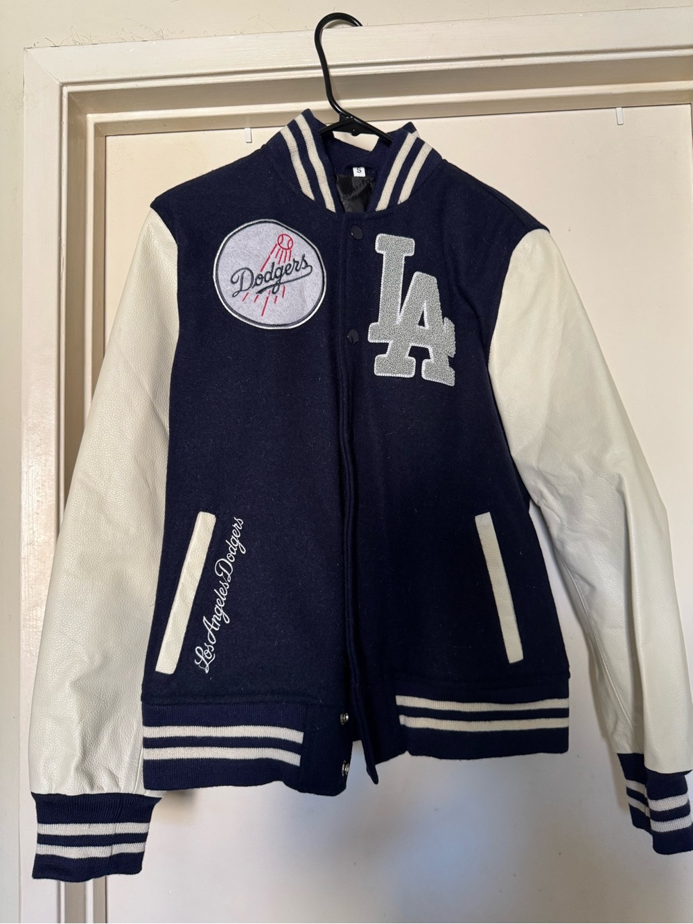 Navy & White Varsity Jacket
